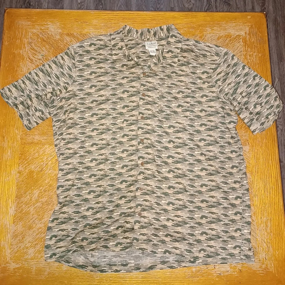 L.L. Bean Mens Cotton Short Sleeve Shirts 2XLT XXL Tall - Lot of 2. Gently used - Picture 6 of 8